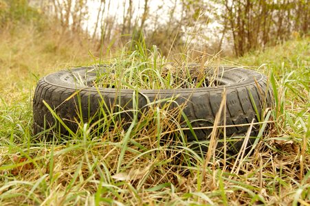 Grass green grass tire