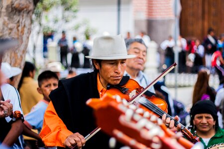 Man Playing Violin Street photo