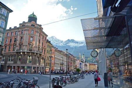 Evening scene in Innsbruck, Austria
