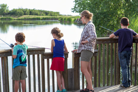 Dock fishing photo