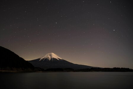 Japan world heritage site night view