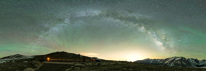 Milky Way over Rocky Mountain National Park photo
