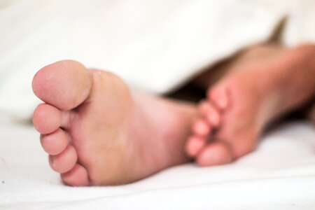 Feet exhausted toes