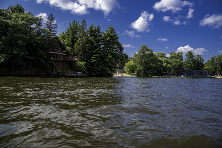 Landscape on lake Delton photo