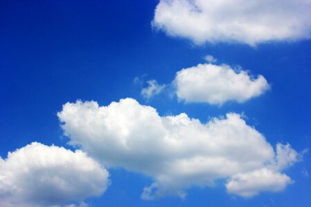 blue sky with cloud closeup photo
