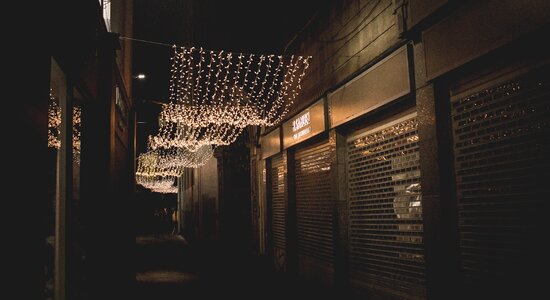 Christmas Lights Sidestreet photo