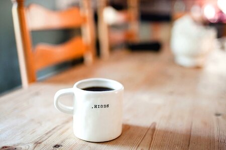 Caffeine chair coffee photo