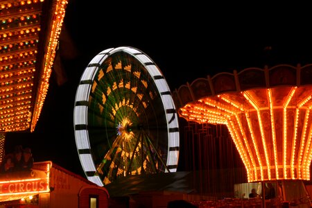 Fair ride lights photo