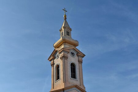 Architectural Style church tower fair weather photo