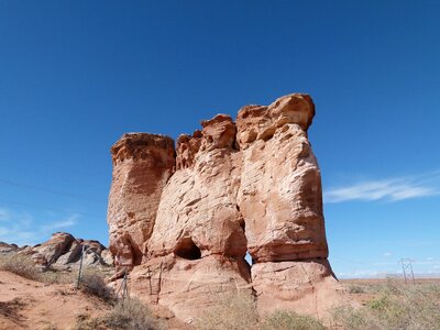 Dry rock formation desert