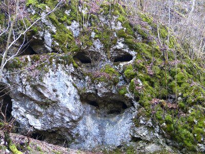 Limestone stone face rock face photo