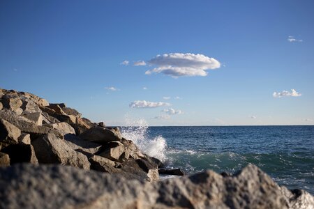 Water Hitting Rocks