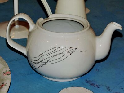 Teapot pottery container