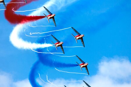 Aircraft beautiful photo blue sky