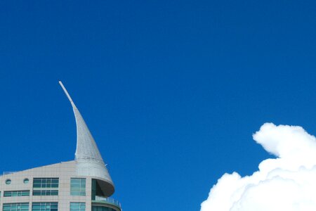 Architecture facade clouds