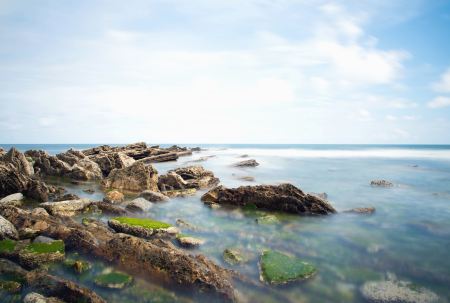 Rocks sea sky