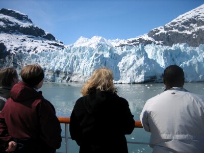 Cruise ships in Glacier Bay Alaska photo