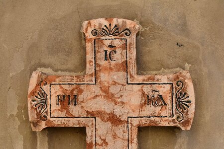 Christianity cross marble photo