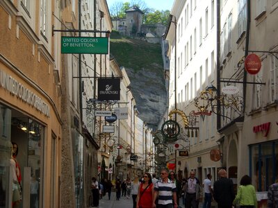 Tourism city stroll shops