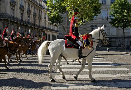The French Republican Guard in Paris
