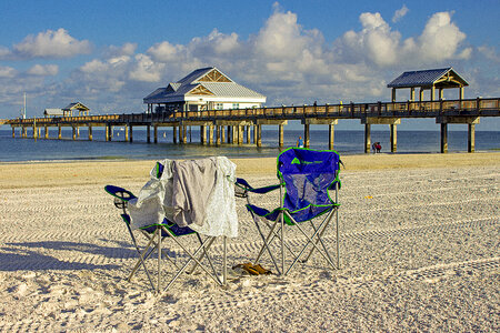 Clearwater Beach and pier in Tampa, Florida photo