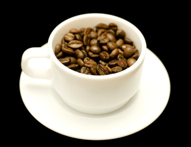 Coffee Cup with Beans photo