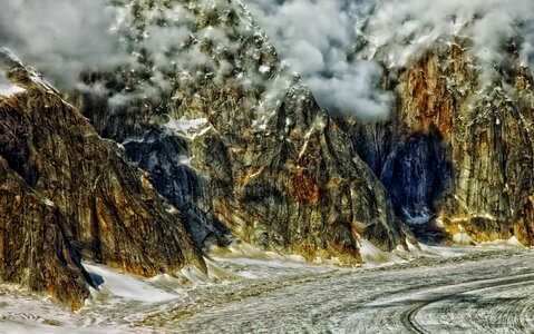 Gorge ravine glacier photo