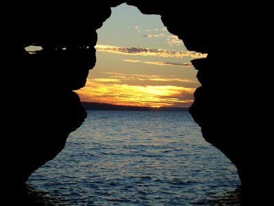 Sunset through the Keyhole