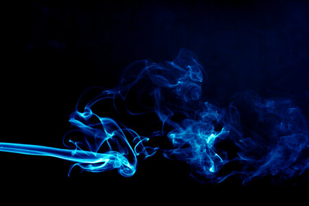 Blue Smoke Abstract Background photo