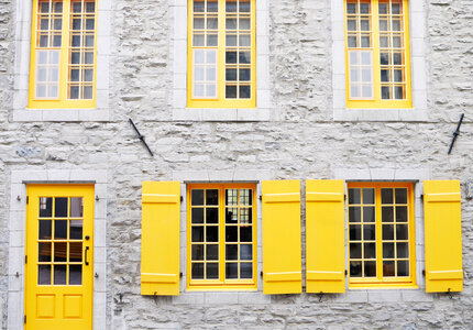 Walls and Windows in Quebec City, Canada photo