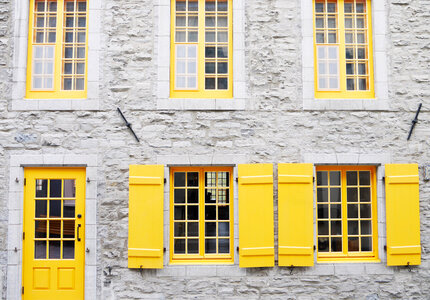 Walls and Windows in Quebec City, Canada