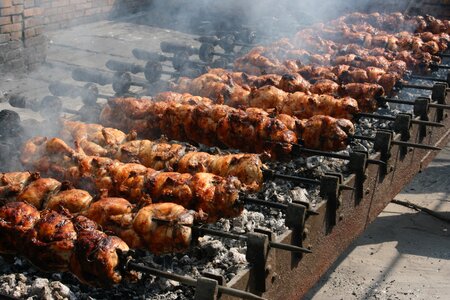 Charcoal food sizzle