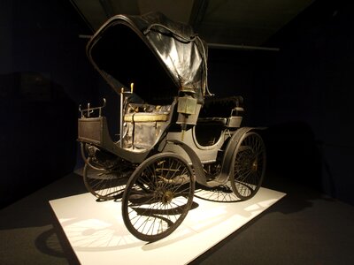 Photographed museum automobiles