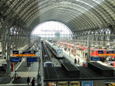 Inside the Frankfurt central station