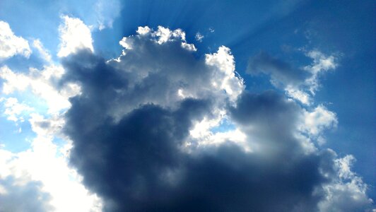 Sky blue cloud