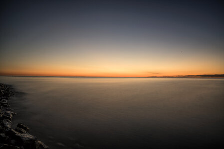 Daybreak over Lake Michigan photo