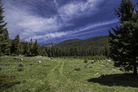 Blue Skies Over the Hill on the Elkhorn Trail photo