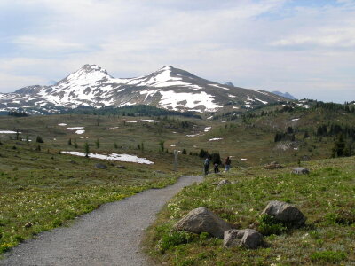 Canadian Rocky Mountain Parks trekking photo