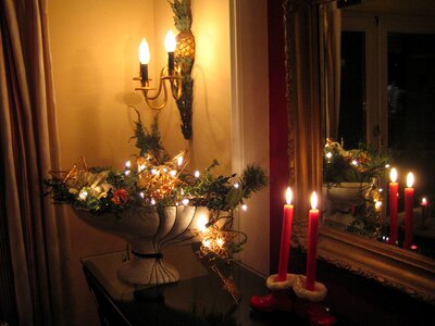 Shining candle atmosphere