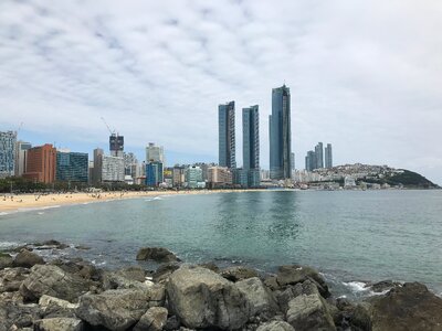 Haeundae Beach in Busan Korea photo