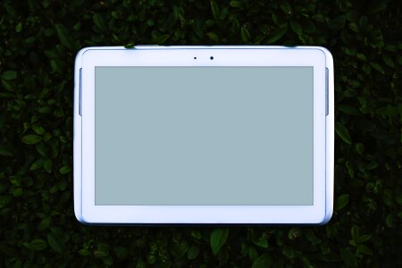 White computer ipad