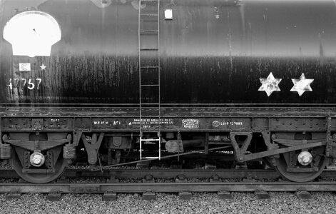 Old train oil tanker