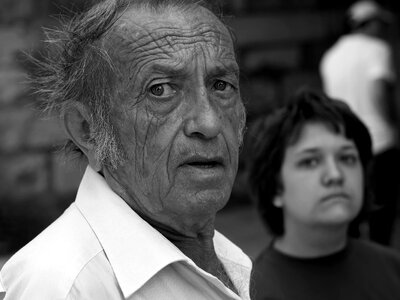 Pensioner elderly people photo
