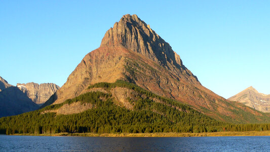 Sunrise at Mount Grinnell at Glacier National Park, Montana photo