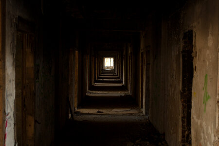 Dark Corridor in Russia photo