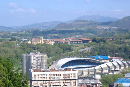 Estadio anoeta san sebastian landscape