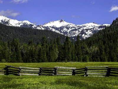 Caldera of Lassen Volcanic National Park, California photo