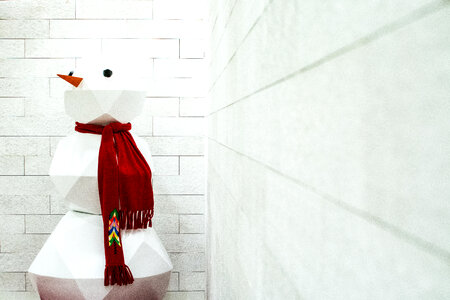 Christmas Decoration Paper Snowman photo