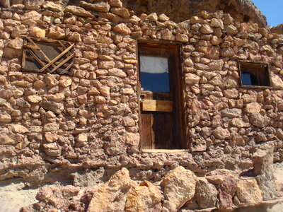 Old abandoned american western town photo