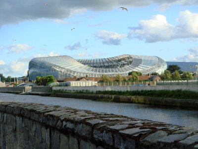 stadium Aviva in Dublin. Stadium photo